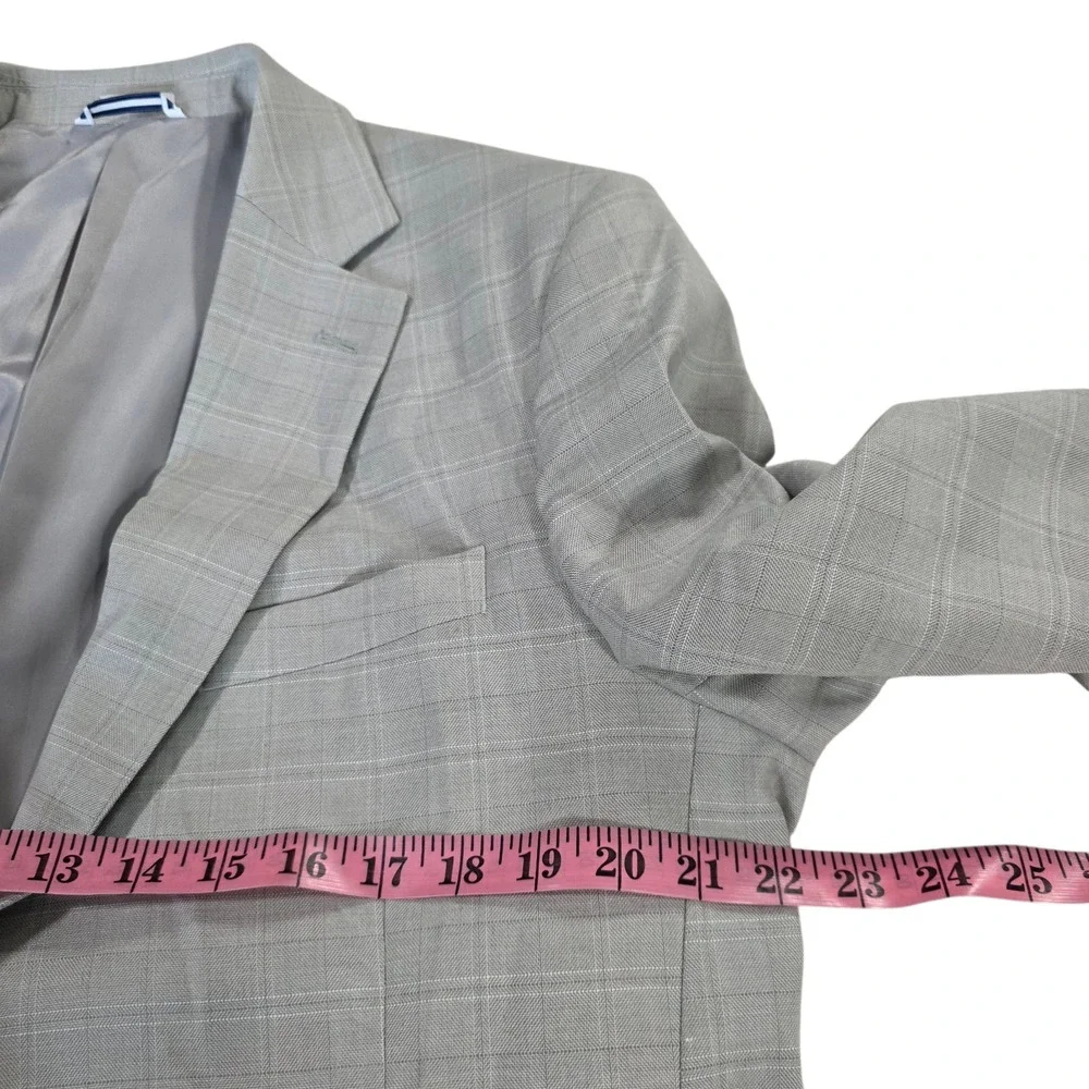 Saddlebred Suit Jacket Mens‎ Gray Size 42R Notch Lapel Classic Formal Wear